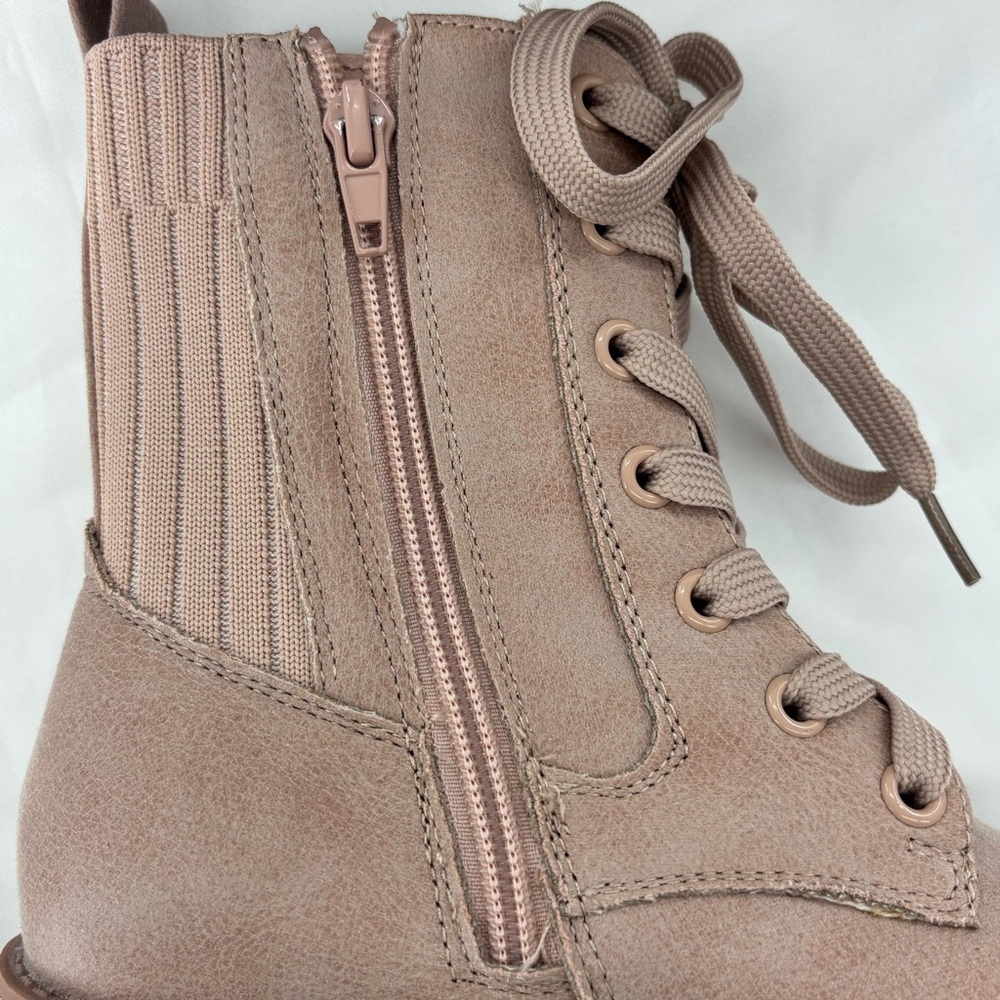 Mia Kids Girls’ Everli Glitter Combat Boot in Blush Size 13 w Side Zipper NWOT - Picture 6 of 14